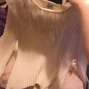 Size large white sweater dress